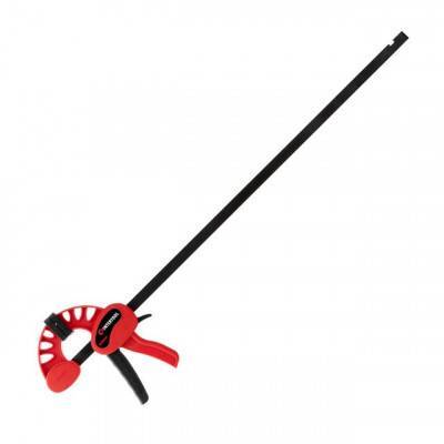 Будкрам купити Струбцина автомат 600*75мм, усилие зажима до 135 кг INTERTOOL HT-6160