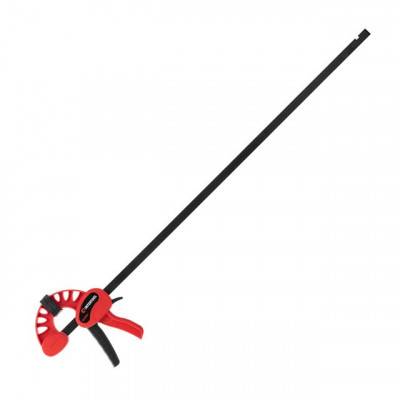 Будкрам купити Струбцина автомат 750*75мм, усилие зажима до 135 кг INTERTOOL HT-6175