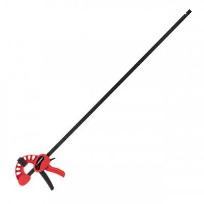 Будкрам купити Струбцина автомат 900*75мм, усилие зажима до 135 кг INTERTOOL HT-6190