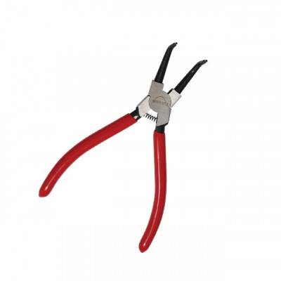 Будкрам купити Щипцы для снятия стопорных колец изогнутые на сжим 180 мм INTERTOOL HT-7012