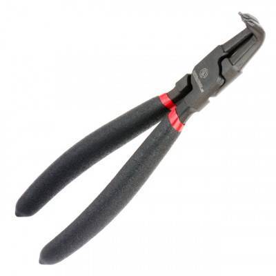 Будкрам купити Щипцы для снятия и установки стопорных колец 180мм, изогнутые на сжим, 40CrV, фосфатированные. INTERTOOL HT-7017 Щипцы для снятия и установки стопорных колец 180мм, изогнутые на сжим, 40CrV, фосфатированные. INTERTOOL HT-7017 2