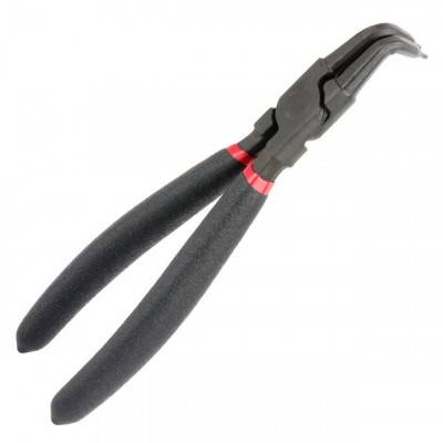 Будкрам купити Щипцы для снятия и установки стопорных колец 180мм, изогнутые на сжим, 40CrV, фосфатированные. INTERTOOL HT-7017 Щипцы для снятия и установки стопорных колец 180мм, изогнутые на сжим, 40CrV, фосфатированные. INTERTOOL HT-7017 3