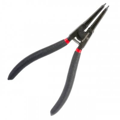 Будкрам купити Щипцы для снятия и установки стопорных колец 180мм, прямые на разжим, 40CrV, фосфатированные. INTERTOOL HT-7018