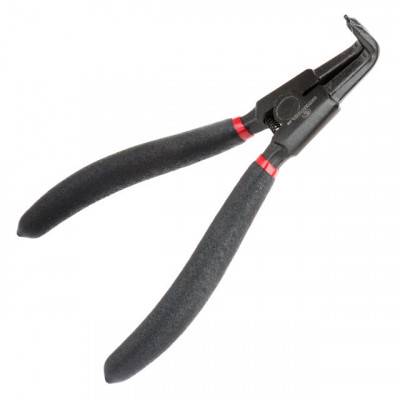 Будкрам купить Щипцы для снятия и установки стопорных колец 180 мм, изогнутые на разжим, 40CrV, фосфатированные. INTERTOOL HT-7019 Щипцы для снятия и установки стопорных колец 180 мм, изогнутые на разжим, 40CrV, фосфатированные. INTERTOOL HT-7019 2