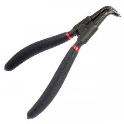 Будкрам купить Щипцы для снятия и установки стопорных колец 180 мм, изогнутые на разжим, 40CrV, фосфатированные. INTERTOOL HT-7019 Щипцы для снятия и установки стопорных колец 180 мм, изогнутые на разжим, 40CrV, фосфатированные. INTERTOOL HT-7019 4