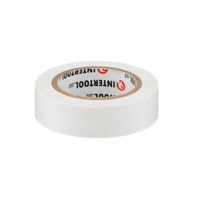 Будкрам купить Лента изоляционная 0.15мм*17мм*10м белая INTERTOOL IT-0033 Лента изоляционная 0.15мм*17мм*10м белая INTERTOOL IT-0033 2