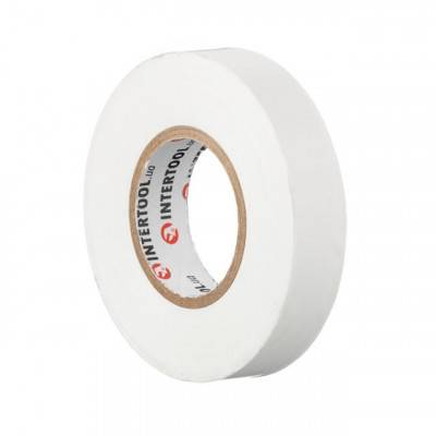 Будкрам купить Лента изоляционная 0.15мм*17мм*25м белая INTERTOOL IT-0063 Лента изоляционная 0.15мм*17мм*25м белая INTERTOOL IT-0063 3