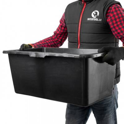 Будкрам купити Таз строительный прямоугольный 65 л INTERTOOL KT-0065 Таз строительный прямоугольный 65 л INTERTOOL KT-0065 4