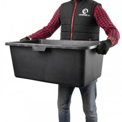 Будкрам купить Таз строительный прямоугольный 90 л INTERTOOL KT-0090 Таз строительный прямоугольный 90 л INTERTOOL KT-0090 2