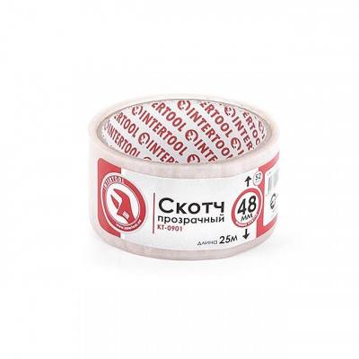 Будкрам купить Скотч прозрачный 48мм*25м*52мкм INTERTOOL KT-0901