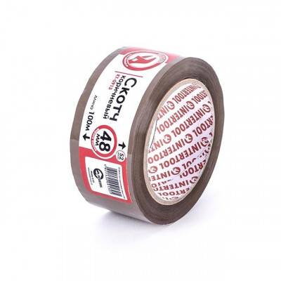 Будкрам купить Скотч коричневый 48мм*100м*52мкм INTERTOOL KT-0913