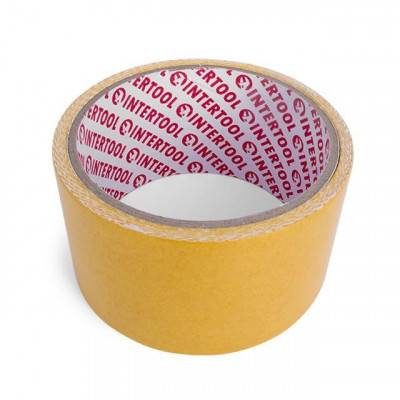 Будкрам купить Скотч двухсторонний 50 мм*5 м на тканевой основе INTERTOOL KT-0961 Скотч двухсторонний 50 мм*5 м на тканевой основе INTERTOOL KT-0961 4