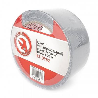 Будкрам купить Скотч универсальный армированный 50 мм*25 м INTERTOOL KT-0982 Скотч универсальный армированный 50 мм*25 м INTERTOOL KT-0982 3