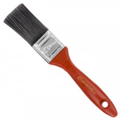 Будкрам купити Кисть флейцевая с искусственным ворсом 1,5” INTERTOOL KT-1436
