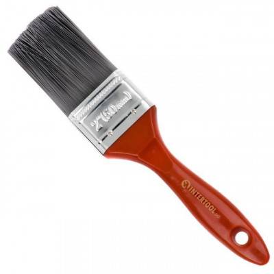 Будкрам купити Кисть флейцевая с искусственным ворсом 2” INTERTOOL KT-1450