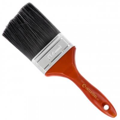 Будкрам купити Кисть флейцевая с искусственным ворсом 3” INTERTOOL KT-1476