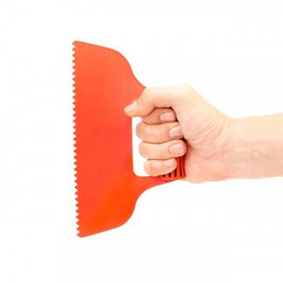 Будкрам купити Шпатель пластиковый 230 мм зубчатый INTERTOOL KT-2811 Шпатель пластиковый 230 мм зубчатый INTERTOOL KT-2811 2