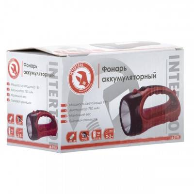 Будкрам купити Фонарь аккумуляторный 1 LED, 1 Вт INTERTOOL LB-0103 Фонарь аккумуляторный 1 LED, 1 Вт INTERTOOL LB-0103 8
