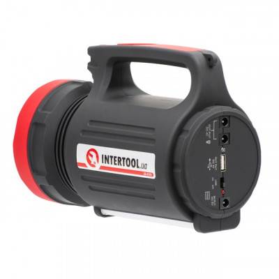 Будкрам купити Фонарь аккумуляторный 1LED 5W+22 SMD, выносная солнечная панель, выносные 2 led лампы, кабель для зарядки телефона-планшета INTERTOOL LB-0105 Фонарь аккумуляторный 1LED 5W+22 SMD, выносная солнечная панель, выносные 2 led лампы, кабель для зарядки телефона-планшета INTERTOOL LB-0105 7