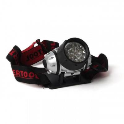 Будкрам купить Фонарь налобный светодиодный, четыре режима работы, 19 LED, батарейки 3 ААА. INTERTOOL LB-0301