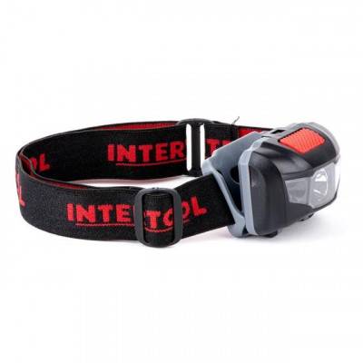 Будкрам купити Фонарь налобный светодиодный, пылевлагозащищенный корпус, четыре режима работы, 1 Вт + 2 LED, батарейки 3 ААА. INTERTOOL LB-0302 Фонарь налобный светодиодный, пылевлагозащищенный корпус, четыре режима работы, 1 Вт + 2 LED, батарейки 3 ААА. INTERTOOL LB-0302 4