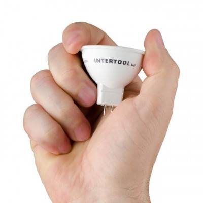 Будкрам купити Светодиодная лампа LED 5Вт, GU5.3, 5Вт, 220В, INTERTOOL LL-0202 Светодиодная лампа LED 5Вт, GU5.3, 5Вт, 220В, INTERTOOL LL-0202 5