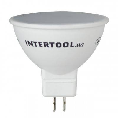 Будкрам купить Светодиодная лампа LED 5Вт, GU5.3, 5Вт, 220В, INTERTOOL LL-0202