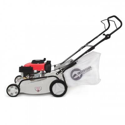 Будкрам купить Газонокосилка бензиновая 4,5 HP; 3,4 кВт; ширина среза 460 мм INTERTOOL LM-4545 Газонокосилка бензиновая 4,5 HP; 3,4 кВт; ширина среза 460 мм INTERTOOL LM-4545 2