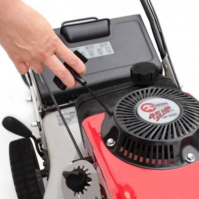 Будкрам купить Газонокосилка бензиновая 4,5 HP; 3,4 кВт; ширина среза 460 мм INTERTOOL LM-4545 Газонокосилка бензиновая 4,5 HP; 3,4 кВт; ширина среза 460 мм INTERTOOL LM-4545 7