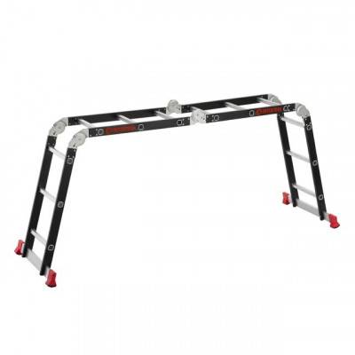 Будкрам купити Лестница мультифункциональная трансформер 4х3ступени, стальной профиль, 3380мм, 150 кг INTERTOOL LT-0023 Лестница мультифункциональная трансформер 4х3ступени, стальной профиль, 3380мм, 150 кг INTERTOOL LT-0023 3