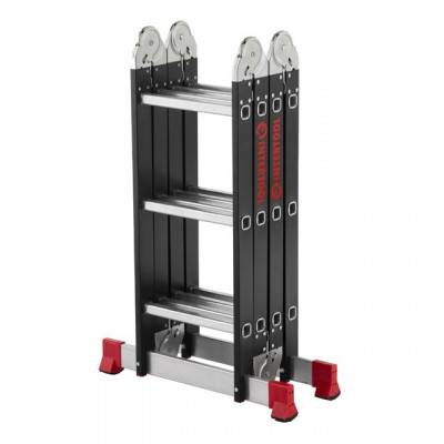 Будкрам купити Лестница мультифункциональная трансформер 4х3ступени, стальной профиль, 3380мм, 150 кг INTERTOOL LT-0023 Лестница мультифункциональная трансформер 4х3ступени, стальной профиль, 3380мм, 150 кг INTERTOOL LT-0023 9