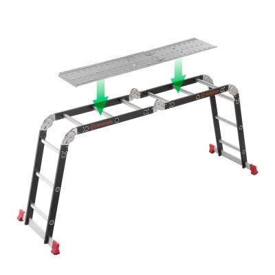 Будкрам купити Лестница мультифункциональная трансформер 4х3ступени, стальной профиль, 3380мм, 150 кг INTERTOOL LT-0023 Лестница мультифункциональная трансформер 4х3ступени, стальной профиль, 3380мм, 150 кг INTERTOOL LT-0023 10