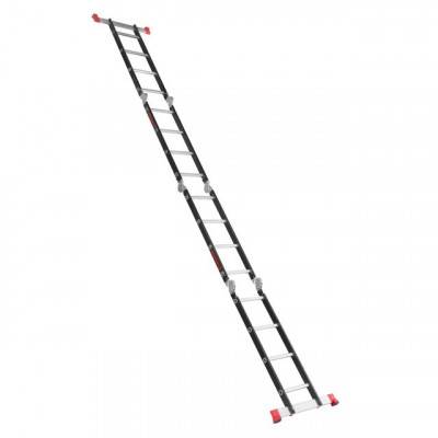 Будкрам купити Лестница мультифункциональная трансформер 4х4ступени, стальной профиль, 4450мм, 150 кг INTERTOOL LT-0024 Лестница мультифункциональная трансформер 4х4ступени, стальной профиль, 4450мм, 150 кг INTERTOOL LT-0024 5