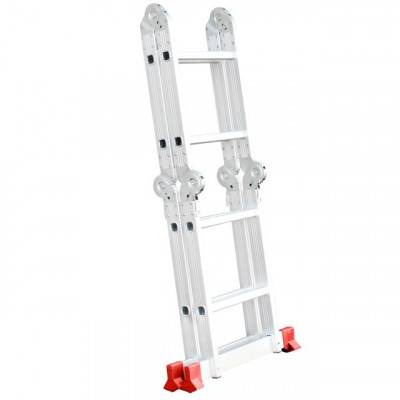 Будкрам купить Лестница алюминиевая мультифункциональная трансформер 4*2 ступ. 2.38м INTERTOOL LT-0028 Лестница алюминиевая мультифункциональная трансформер 4*2 ступ. 2.38м INTERTOOL LT-0028 4