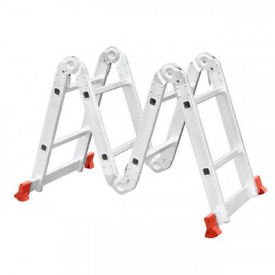 Будкрам купить Лестница алюминиевая мультифункциональная трансформер 4*2 ступ. 2.38м INTERTOOL LT-0028 Лестница алюминиевая мультифункциональная трансформер 4*2 ступ. 2.38м INTERTOOL LT-0028 5
