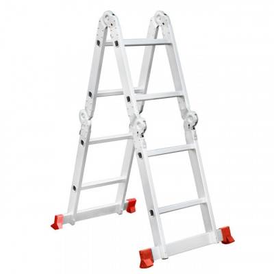 Будкрам купить Лестница алюминиевая мультифункциональная трансформер 4*2 ступ. 2.38м INTERTOOL LT-0028