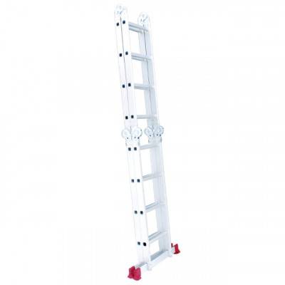 Будкрам купить Лестница алюминиевая мультифункциональная трансформер 4x4 ступ. 4,62 м INTERTOOL LT-0029 Лестница алюминиевая мультифункциональная трансформер 4x4 ступ. 4,62 м INTERTOOL LT-0029 10