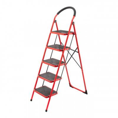 Будкрам купить Стремянка 5 ступени 380*260мм высота 1617мм, до верхней ступени 1215мм INTERTOOL LT-0039