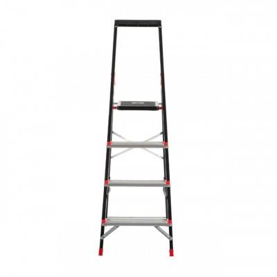 Будкрам купить Стремянка 4 ступени, лоток для инвентаря, стальной профиль, высота верхней ступени 850мм, 433х821х1350мм, 150кг INTERTOOL LT-0054 Стремянка 4 ступени, лоток для инвентаря, стальной профиль, высота верхней ступени 850мм, 433х821х1350мм, 150кг INTERTOOL LT-0054 3
