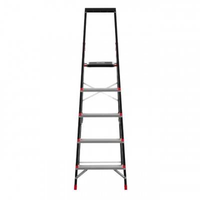 Будкрам купить Стремянка 5 ступеней, лоток для инвентаря, стальной профиль, высота верхней ступени 1064мм, 457х893х1568мм, 150кг INTERTOOL LT-0055 Стремянка 5 ступеней, лоток для инвентаря, стальной профиль, высота верхней ступени 1064мм, 457х893х1568мм, 150кг INTERTOOL LT-0055 3