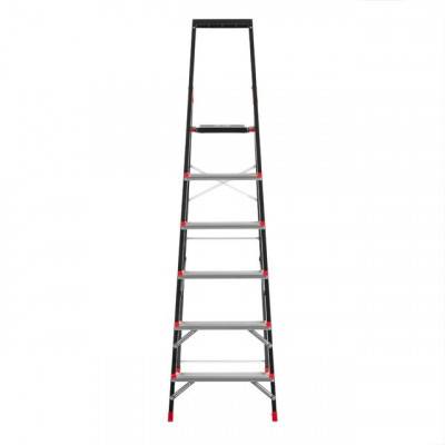 Будкрам купить Стремянка 6 ступеней, лоток для инвентаря, стальной профиль, высота верхней ступени 1280мм, 481х1138х1787мм, 150кг INTERTOOL LT-0056 Стремянка 6 ступеней, лоток для инвентаря, стальной профиль, высота верхней ступени 1280мм, 481х1138х1787мм, 150кг INTERTOOL LT-0056 3