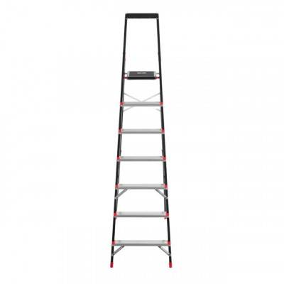Будкрам купить Стремянка 7 ступеней, лоток для инвентаря, стальной профиль, высота верхней ступени 1500 мм, 504*1283*2003мм, 150кг INTERTOOL LT-0057 Стремянка 7 ступеней, лоток для инвентаря, стальной профиль, высота верхней ступени 1500 мм, 504*1283*2003мм, 150кг INTERTOOL LT-0057 3