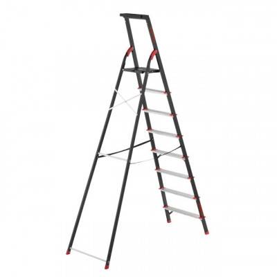 Будкрам купить Стремянка 8 ступеней, лоток для инвентаря, стальной профиль, высота верхней ступени 1720 мм, 527х1437х2221мм, 150кг INTERTOOL LT-0058 Стремянка 8 ступеней, лоток для инвентаря, стальной профиль, высота верхней ступени 1720 мм, 527х1437х2221мм, 150кг INTERTOOL LT-0058 2