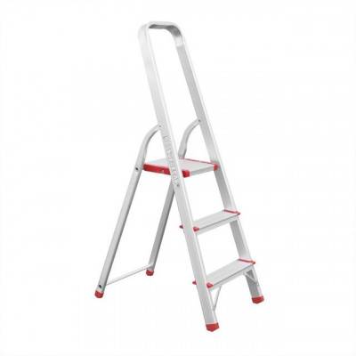 Будкрам купить Стремянка алюминиевая 3 ступени, высота до платформы 630 мм INTERTOOL LT-1003