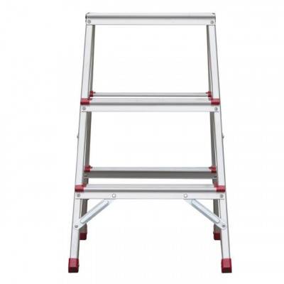 Будкрам купить Стремянка алюминиевая двусторонняя 3 ступени, высота 660мм INTERTOOL LT-1103 Стремянка алюминиевая двусторонняя 3 ступени, высота 660мм INTERTOOL LT-1103 3