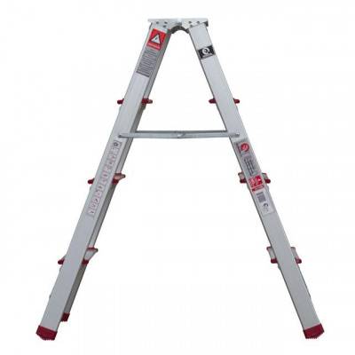 Будкрам купить Стремянка алюминиевая двусторонняя 4 ступени, высота 880мм INTERTOOL LT-1104 Стремянка алюминиевая двусторонняя 4 ступени, высота 880мм INTERTOOL LT-1104 2