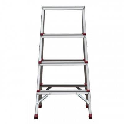 Будкрам купить Стремянка алюминиевая двусторонняя 4 ступени, высота 880мм INTERTOOL LT-1104 Стремянка алюминиевая двусторонняя 4 ступени, высота 880мм INTERTOOL LT-1104 3