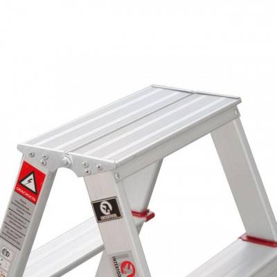 Будкрам купить Стремянка алюминиевая двусторонняя 5 ступени, высота 1100мм INTERTOOL LT-1105 Стремянка алюминиевая двусторонняя 5 ступени, высота 1100мм INTERTOOL LT-1105 3
