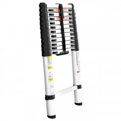 Будкрам купити Лестница алюминиевая телескопическая 12 ступ. 3,80 м INTERTOOL LT-3038