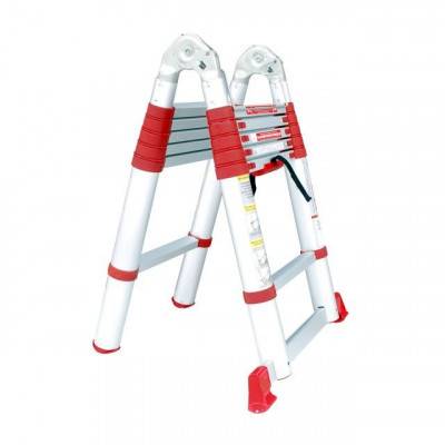 Будкрам купити Лестница алюминиевая телескопическая раскладная универсальная 12 ступ., 3,85 м INTERTOOL LT-3039 Лестница алюминиевая телескопическая раскладная универсальная 12 ступ., 3,85 м INTERTOOL LT-3039 4